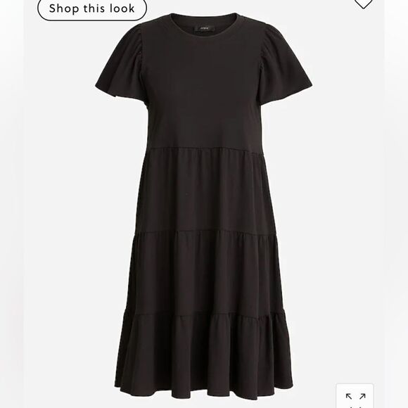 J. Crew Knit broken-in jersey tiered mini dress* - Picture 1 of 7